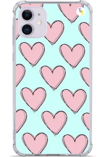 CAPINHA CORAÇÕES ROSAS