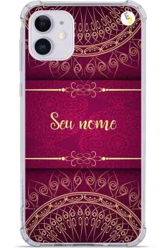 CAPINHA MANDALA VINHO (COM NOME)