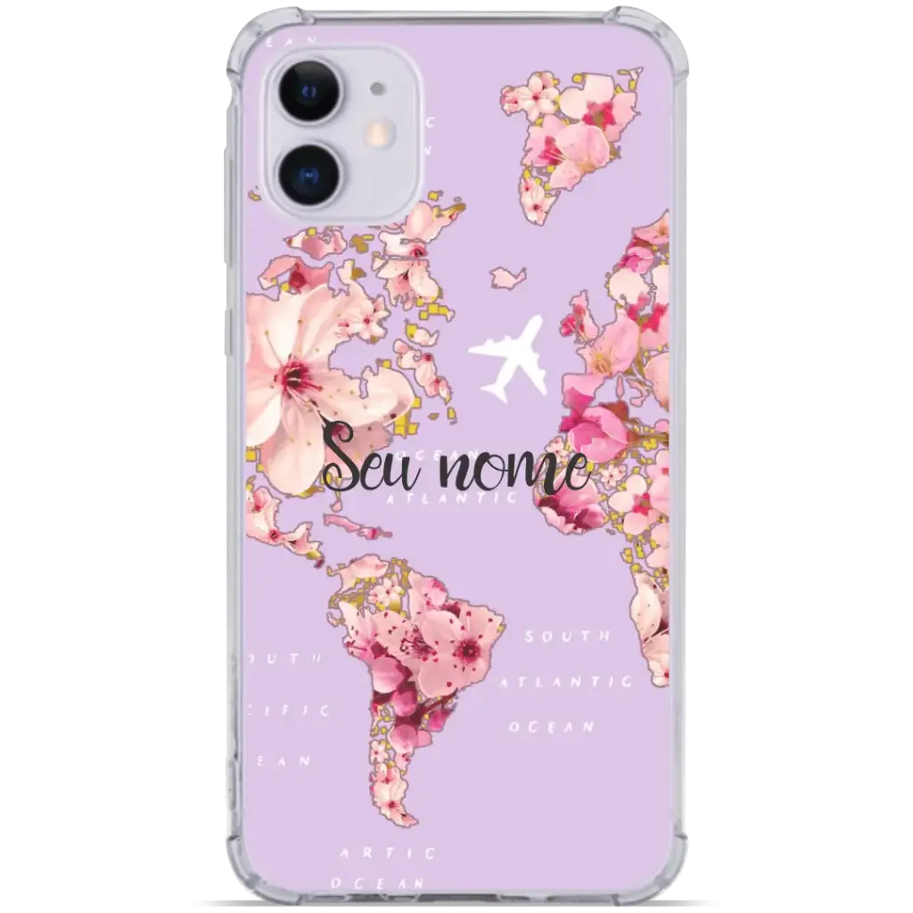 CAPINHA VOLTA AO MUNDO DE FLORES (COM NOME)