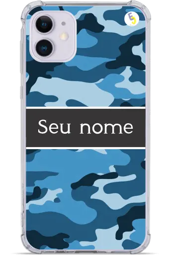 CAPINHA CAMUFLADO AZUL (Com Nome)