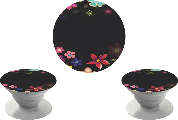 Pop Socket Flores (Com Nome)