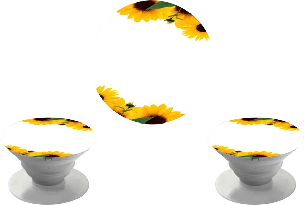 Pop Socket Moldura Girassol (Com Nome)