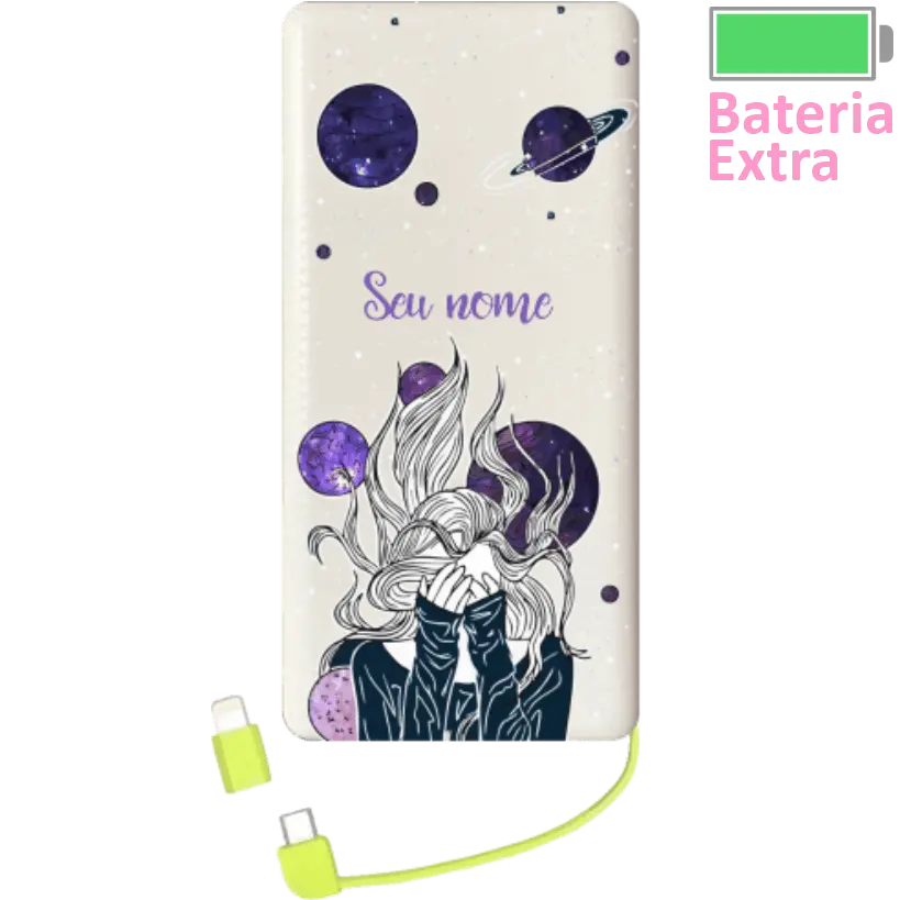 Power Bank Dona Do Universo (Com Nome)