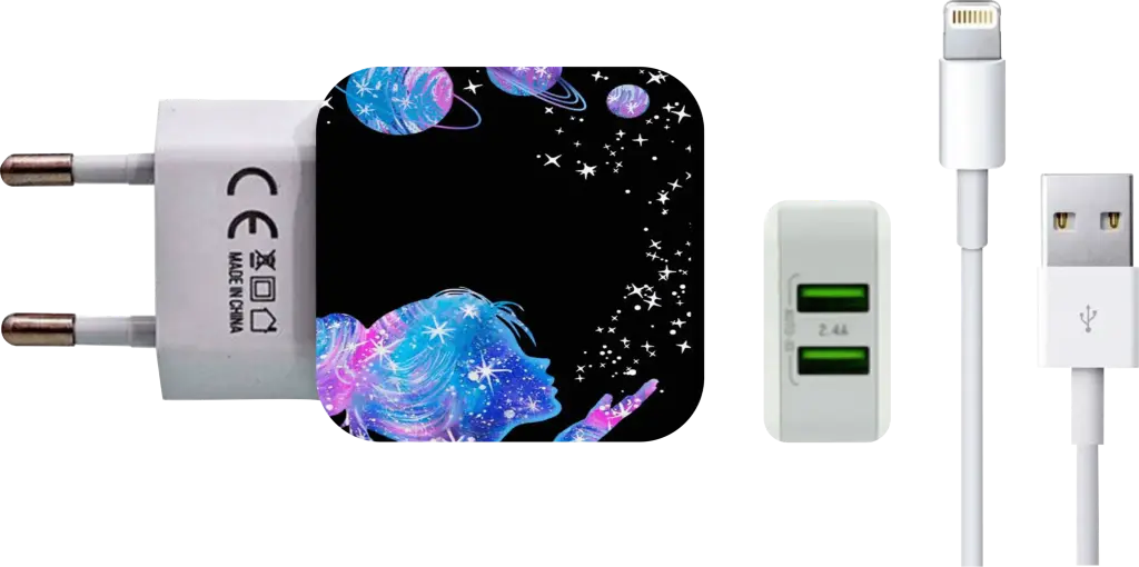 Carregador Menina Da Galaxia (Com Nome)