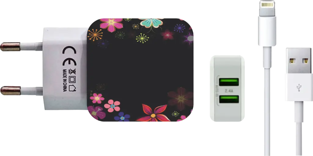 Carregador Flores (Com Nome)