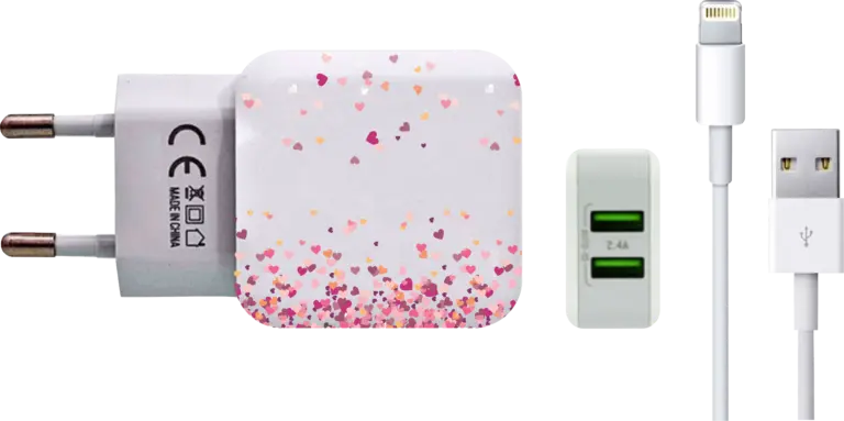 Carregador Corações Flutuantes (Com Nome)