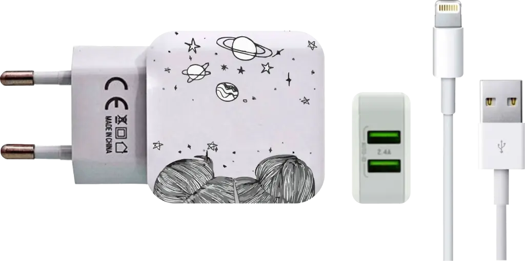 Carregador Olhando Para O Universo (Com Nome)