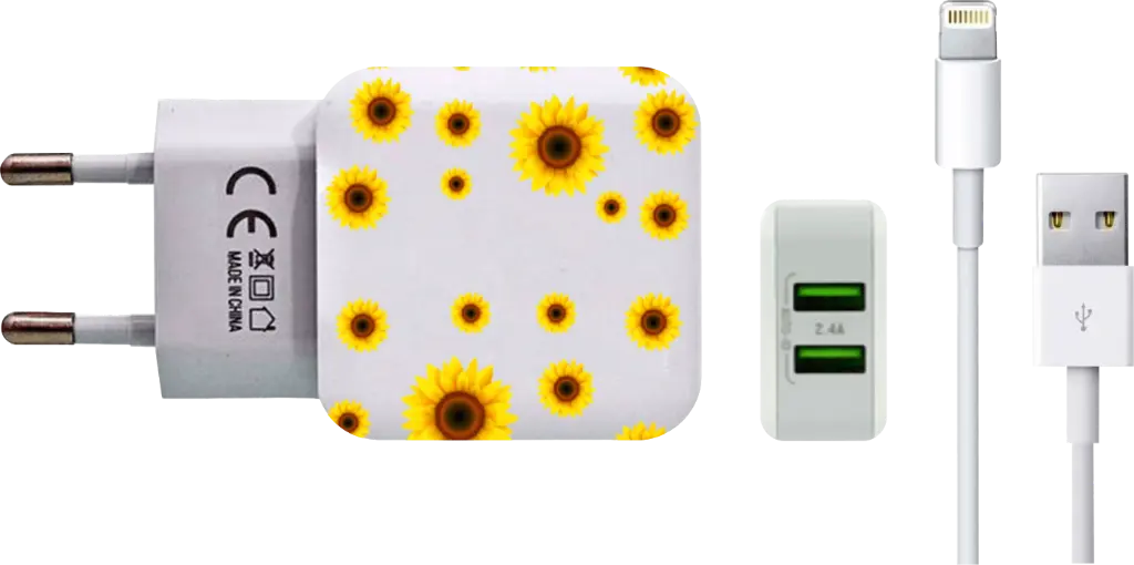 Carregador Girassóis (Com Nome)