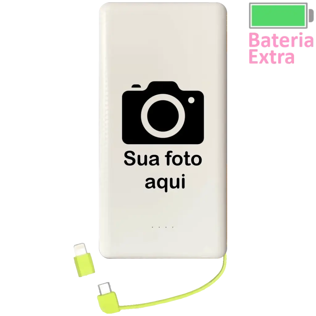 POWER BANK PERSONALIZADO COM FOTO