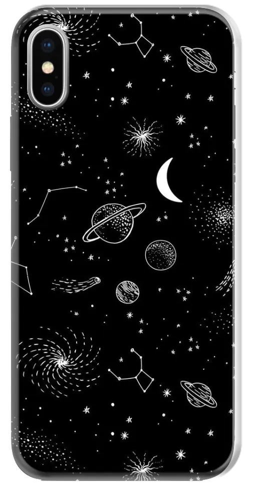 CAPINHA UNIVERSO PRETO E BRANCO