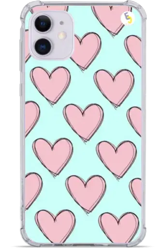 [#236] CAPINHA CORAÇÕES ROSAS