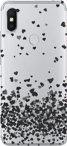 [#N014] CAPINHA CORAÇÕES FLUTUANTES BLACK (COM NOME)