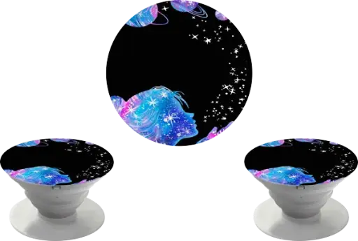 Pop Socket Menina Da Galaxia (Com Nome)