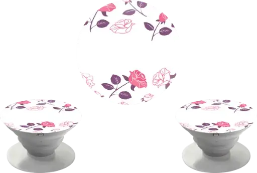 Pop Socket Rosas Magenta (Com Nome)