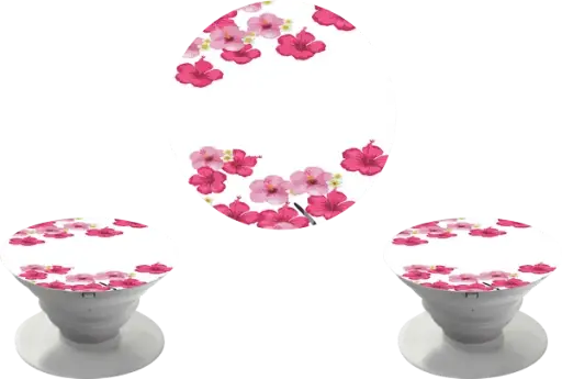 Pop Socket Flores Rosas (Com Nome)