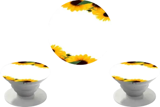 Pop Socket Moldura Girassol (Com Nome)