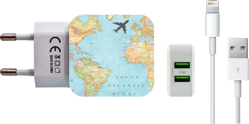 [carregador n001-1-1-1] Carregador Volta Ao Mundo (Com Nome)