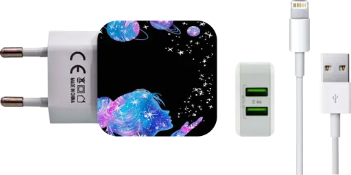 [carregador n001-1-1-1-1-1-1] Carregador Menina Da Galaxia (Com Nome)