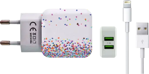 [carregador n001-1-1-1-1-1-1-1-1-1-1-1-1-1-1-1-1-1] Carregador Corações Flutuantes Coloridos (Com Nome)