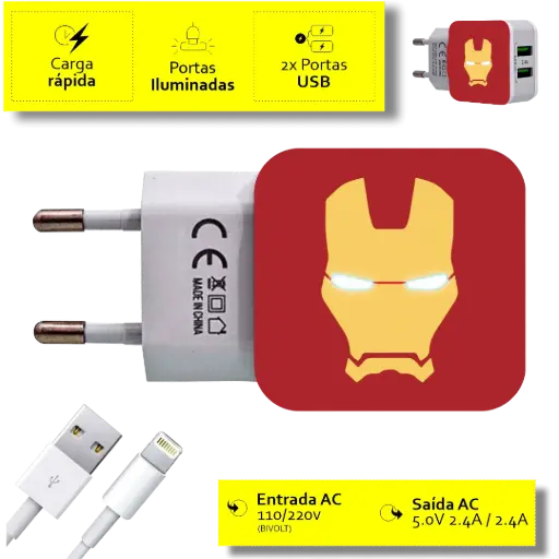 CARREGADOR IRON MAN