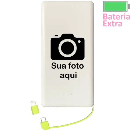 POWER BANK PERSONALIZADO COM FOTO