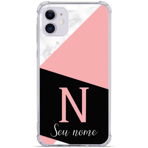 [#N028] CAPINHA BLACK PINK (COM NOME E INICIAL)