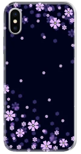 [#161] CAPINHA DARK FLORAL AZUIS